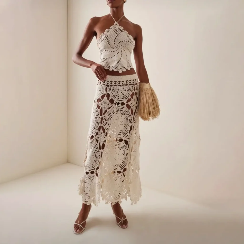 crochet lace garments